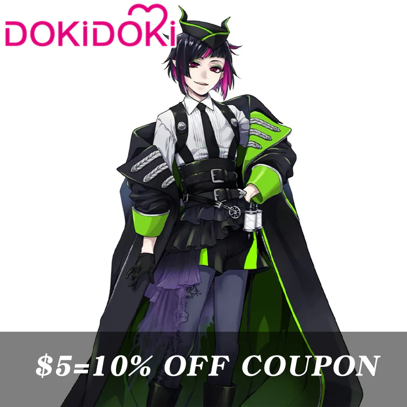 【Poll】$5 Deposit = 10% off Coupon DokiDoki Game Cosplay Costume Black Green Coat Suit - Image 2