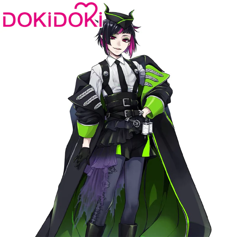 【Poll】$5 Deposit = 10% off Coupon DokiDoki Game Cosplay Costume Black Green Coat Suit - Image 3