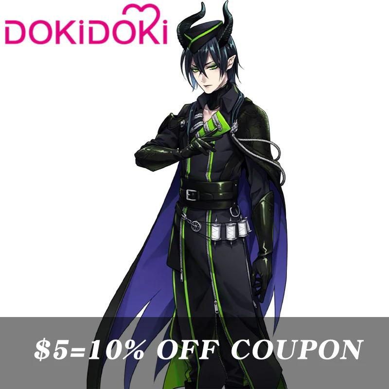 【Poll】$5 Deposit = 10% off Coupon DokiDoki Game Cosplay Costume Black Green Suit - Image 2