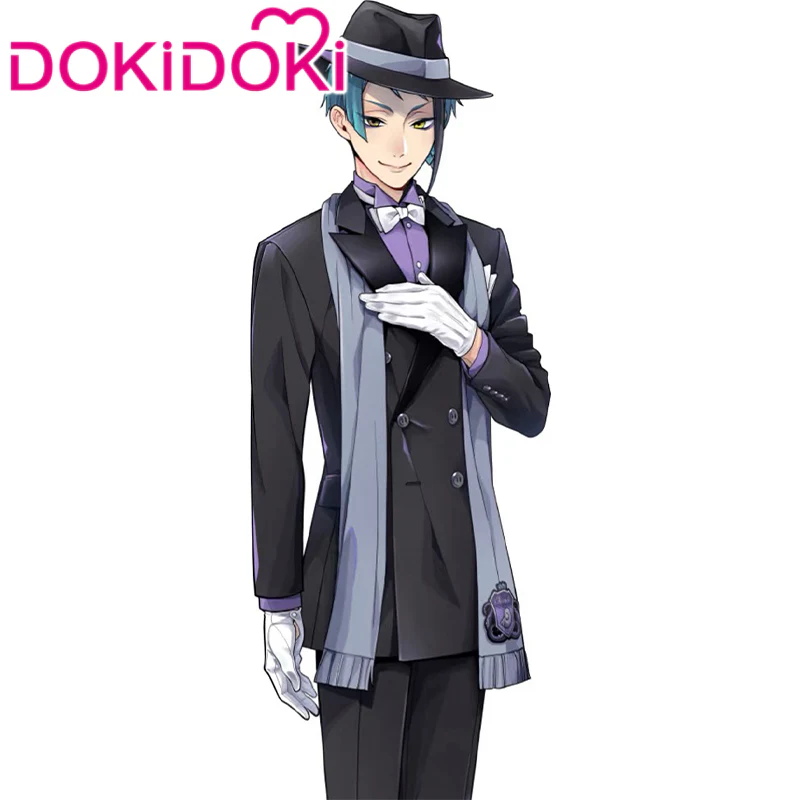 【Poll】$5 Deposit = 10% off Coupon DokiDoki Game Cosplay Costume Black Purple Suit Grey Scarf - Image 3