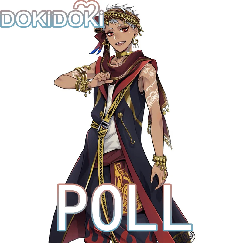 【Poll】$5 Deposit = 10% off Coupon DokiDoki Game Cosplay Costume Black Red Sleeveless Cloak
