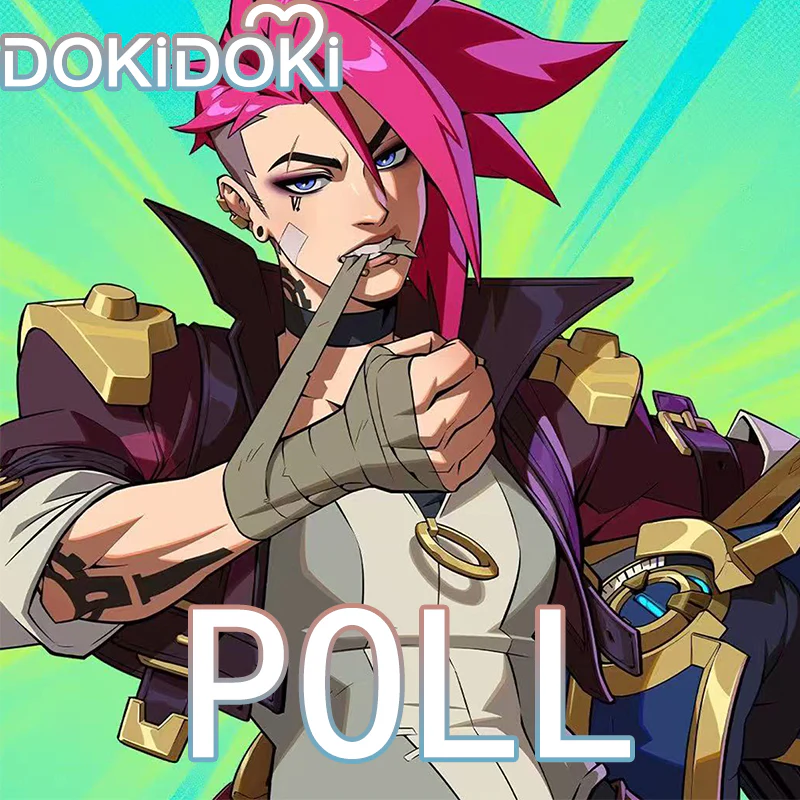 【Poll】$5 Deposit =10% OFF Coupon DokiDoki Game Cosplay Purple Jacket White Vest Costume Game Skin