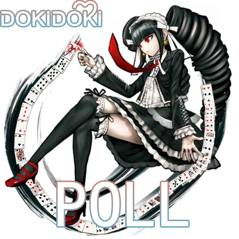 【Poll】$5 Deposit = 10% off Coupon DokiDoki Game Cosplay Black Maid Dress Costume