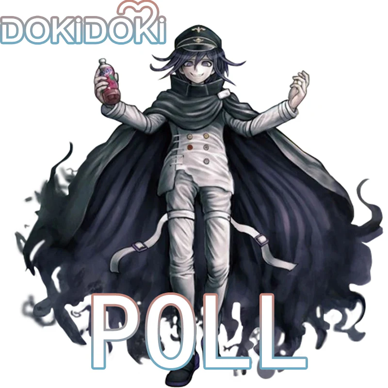 【Poll】$5 Deposit = 10% off Coupon DokiDoki Gam Cosplay Black Cape White School Uniform Costume
