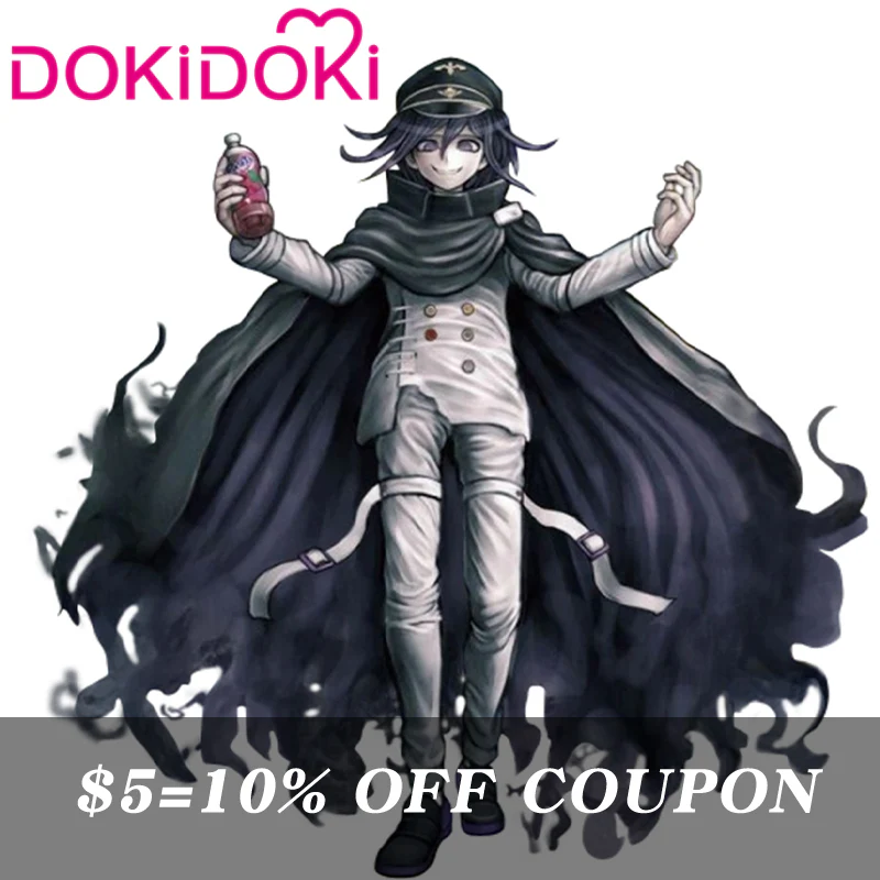 【Poll】$5 Deposit = 10% off Coupon DokiDoki Gam Cosplay Black Cape White School Uniform Costume - Image 2