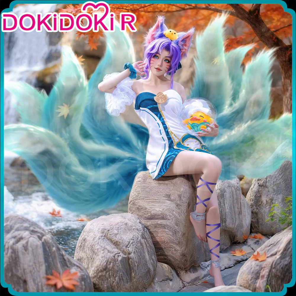 【Partially Ready For Ship】DokiDoki-R Game Fox Cosplay Costume Spirit Bloossom Spriings - Image 3