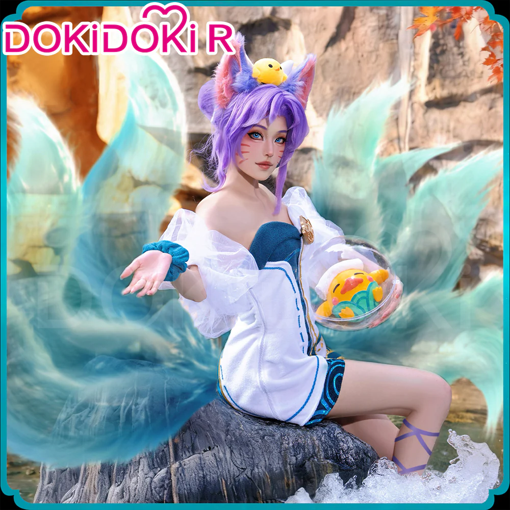 【Partially Ready For Ship】DokiDoki-R Game Fox Cosplay Costume Spirit Bloossom Spriings - Image 4