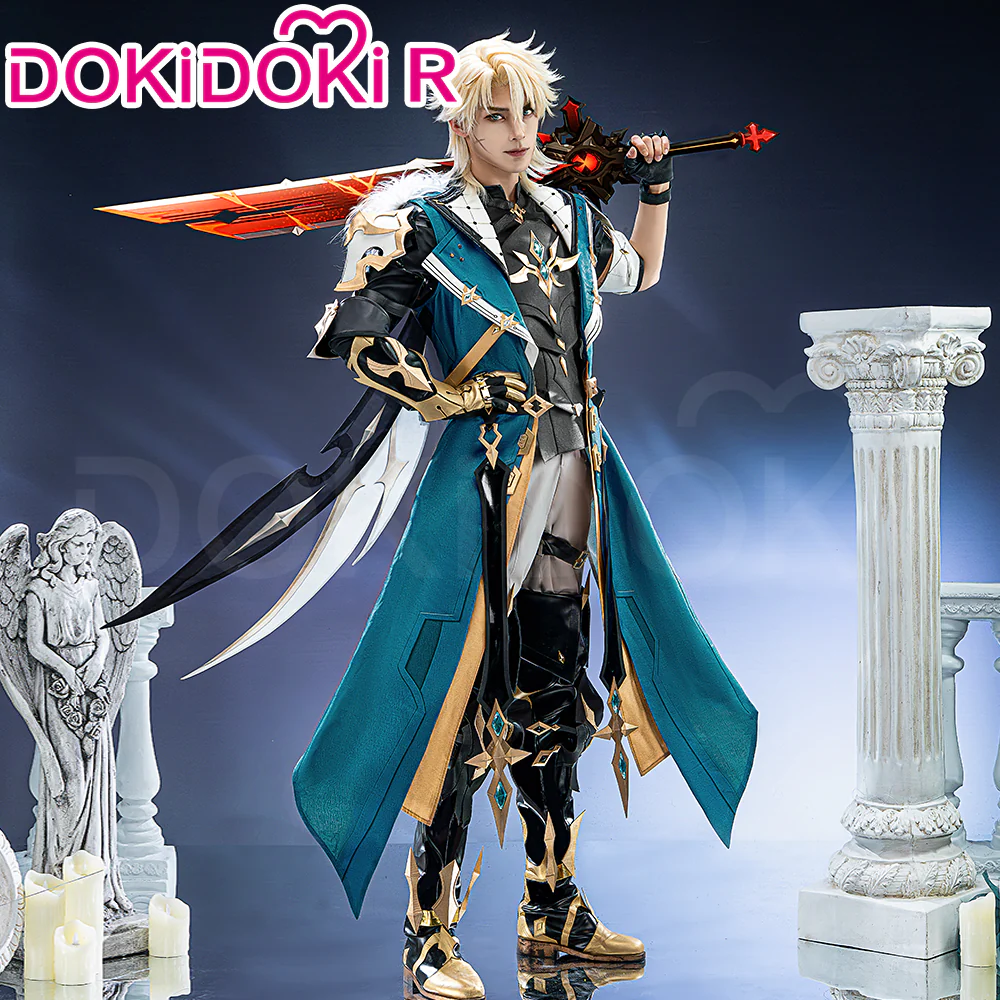 【Size XS-3XL】 DokiDoki-R Game Genshin Impact Cosplay Varka Costume / Knee Pads Song of the Welkin Moon Nod Krai