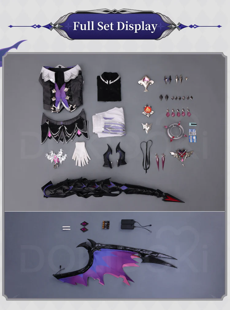【Size S-3XL】DokiDoki-SR Game Genshin Impact Cosplay Durin Costume Song of the Welkin Moon Nod Krai - Image 7