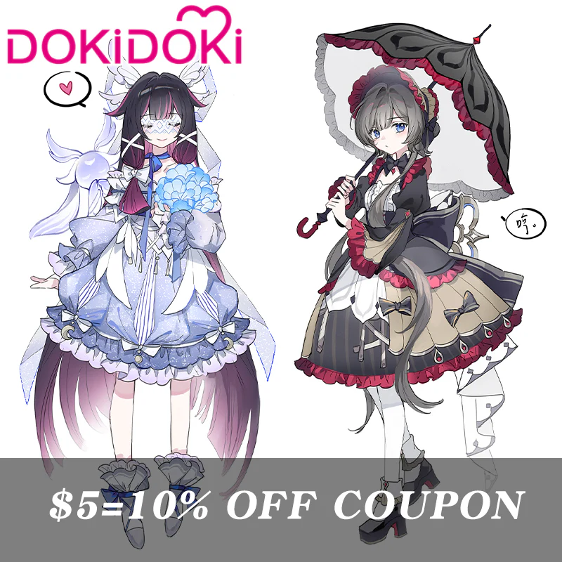 【POLL】$5 Deposit =10% OFF Coupon DokiDoki Game Genshin Impact Cosplay Marionette Sandrone / Columbina Costume Doujin - Image 2