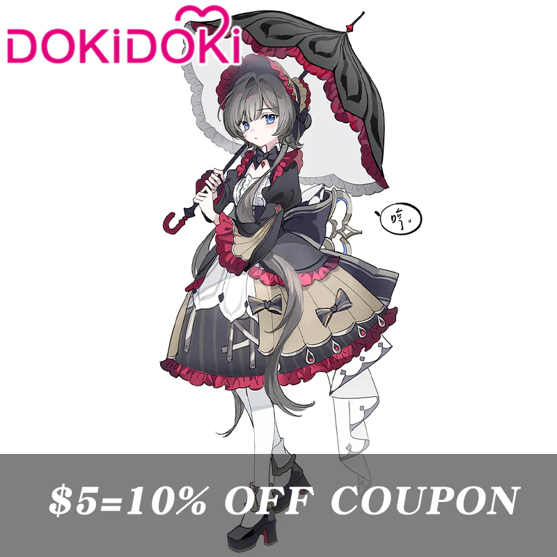 【POLL】$5 Deposit =10% OFF Coupon DokiDoki Game Genshin Impact Cosplay Marionette Sandrone / Columbina Costume Doujin - Image 8