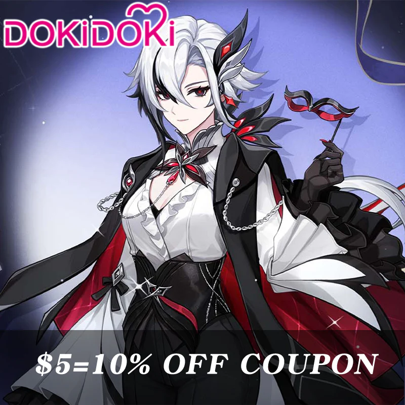 【Poll】$5 Deposit = 10% off Coupon  DokiDoki Game Genshin Impact x FES Cosplay Arlecchino  Costume Song of the Welkin Moon Nod Krai - Image 2
