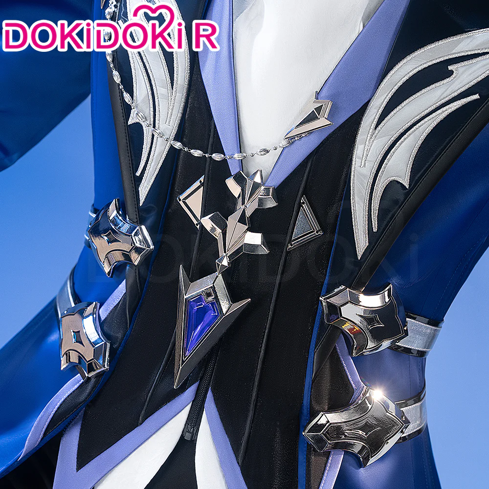 【Glowing】【Size S-3XL】DokiDoki-R Game Genshin Impact x FES Cosplay Flins Costume Song of the Welkin Moon Kyryll Chudomirovich Flins Nod Krai - Image 3