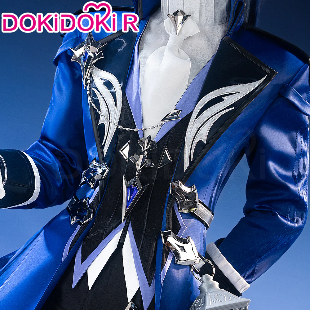 【Glowing】【Size S-3XL】DokiDoki-R Game Genshin Impact x FES Cosplay Flins Costume Song of the Welkin Moon Kyryll Chudomirovich Flins Nod Krai - Image 4