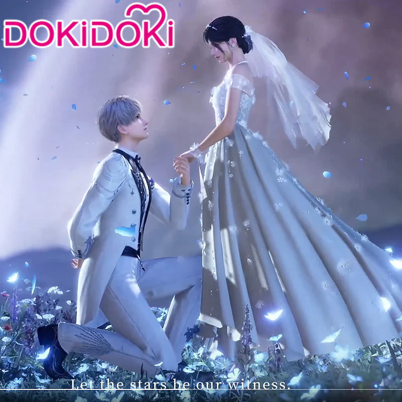 【Confirmed】$5 Deposit = 10% off Coupon DokiDoki Game Love And Deepspace Cosplay Protagonist MC Xavier Costume Starfall Sanctuary Wedding Dress - Image 3