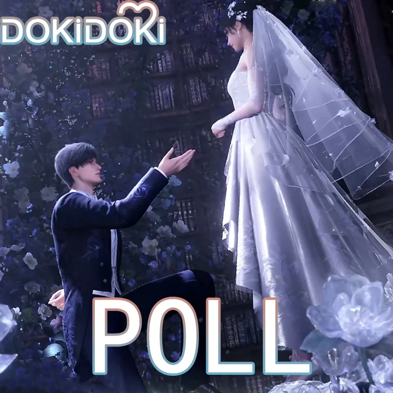 【Confirmed】$5 Deposit = 10% off Coupon DokiDoki Game Love And Deepspace Cosplay Protagonist MC Zayne Costume Iceborn Warmth Wedding Dress