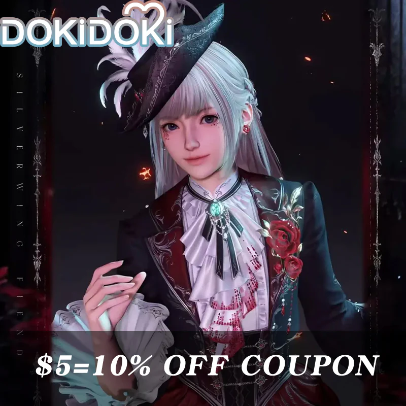 【Confirmed】$5 Deposit = 10% off Coupon DokiDoki Game Love And Deepspace Cosplay Sylus Crimson Departure /  Crimson Rapture Protagonist MC Silverwing Fiend Costume Crimson Feast - Image 7