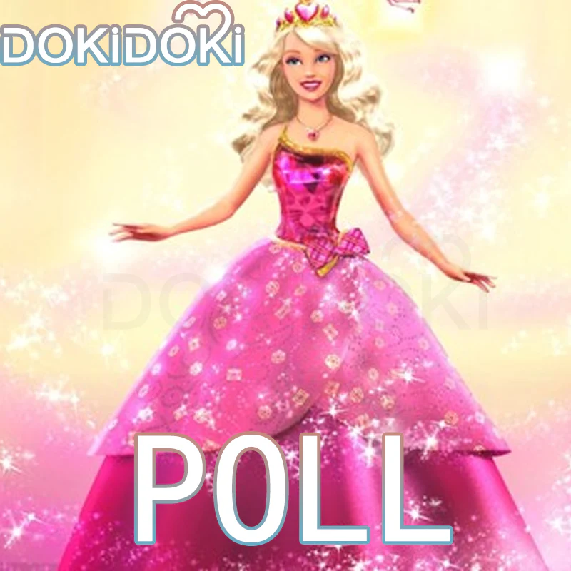 【Poll】$5 Deposit =10% OFF Coupon DokiDoki Movie Cosplay Strapless Magenta Princess Dress