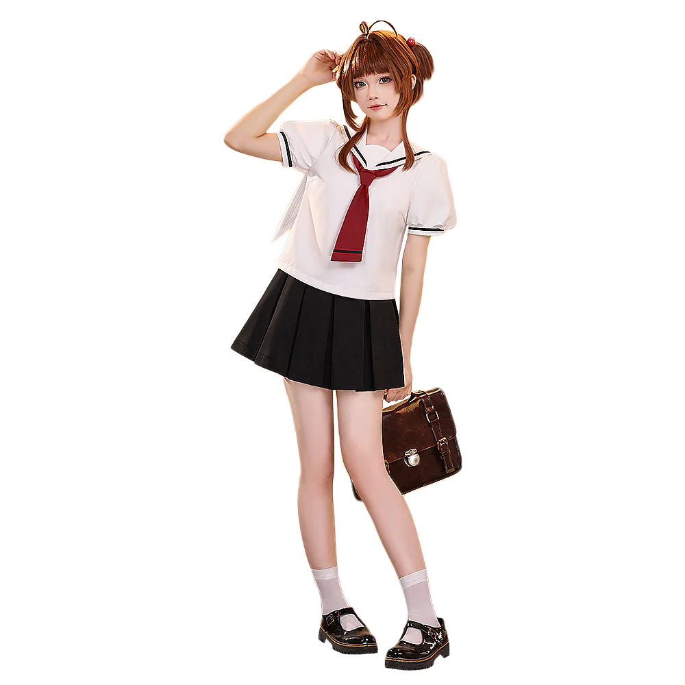 DokiDoki-SR Anime Card Captor Sakura Cosplay Kinomoto Sakura Tomoe Primary School Summer Uniform Costume Cardcaptor - Image 6