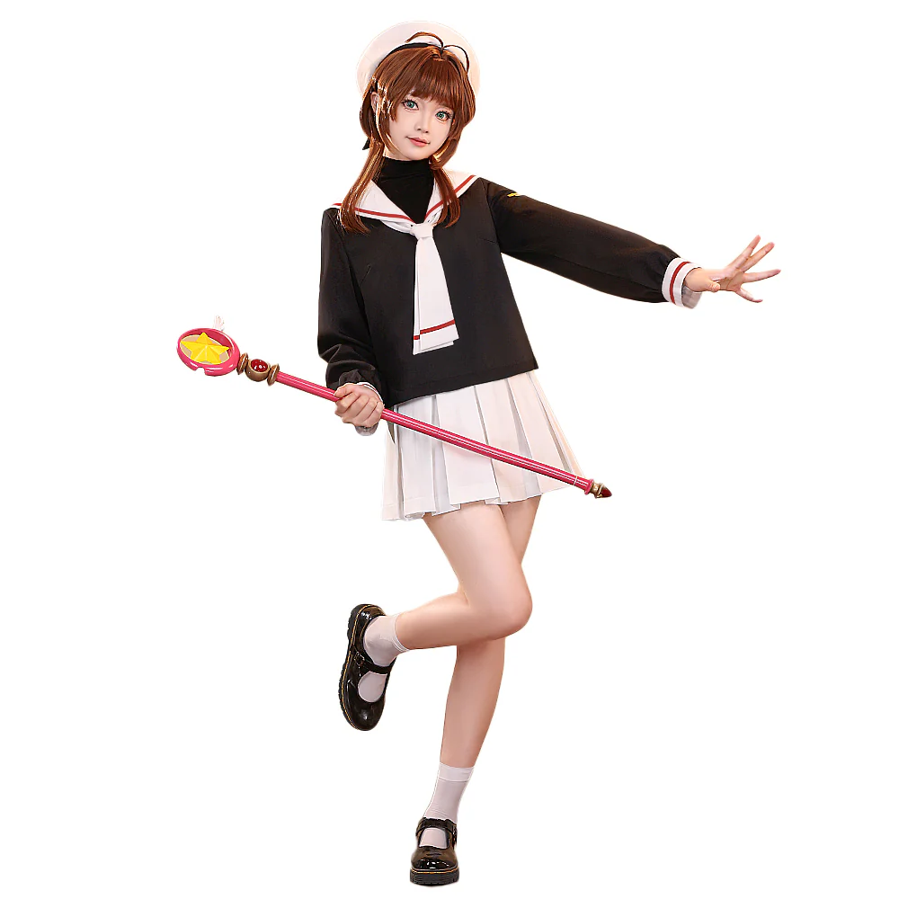 DokiDoki-SR Anime Card Captor Sakura Cosplay Kinomoto Sakura Tomoe Primary School Summer Uniform Costume Cardcaptor - Image 7