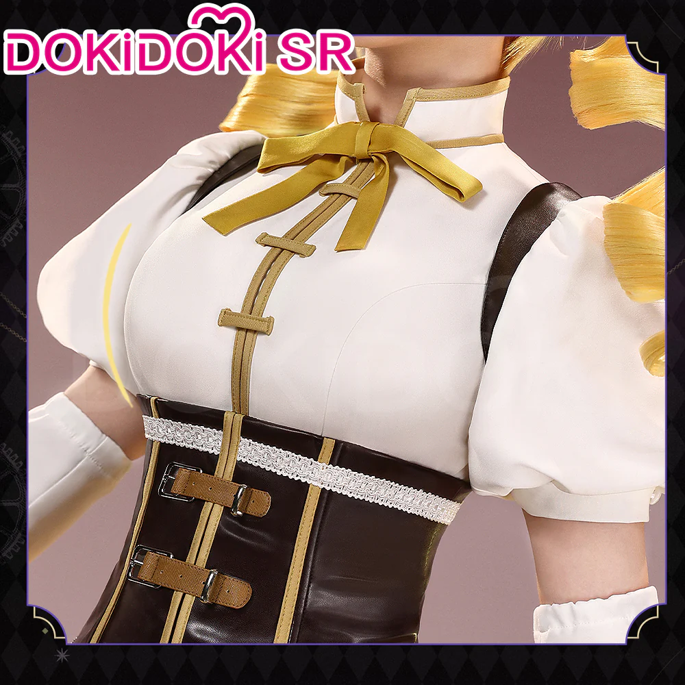 【Partially Ready For Ship】DokiDoki-SR Anime Cosplay Costume Tomooe Maamii Costume Battle Suit Yellow White - Image 2