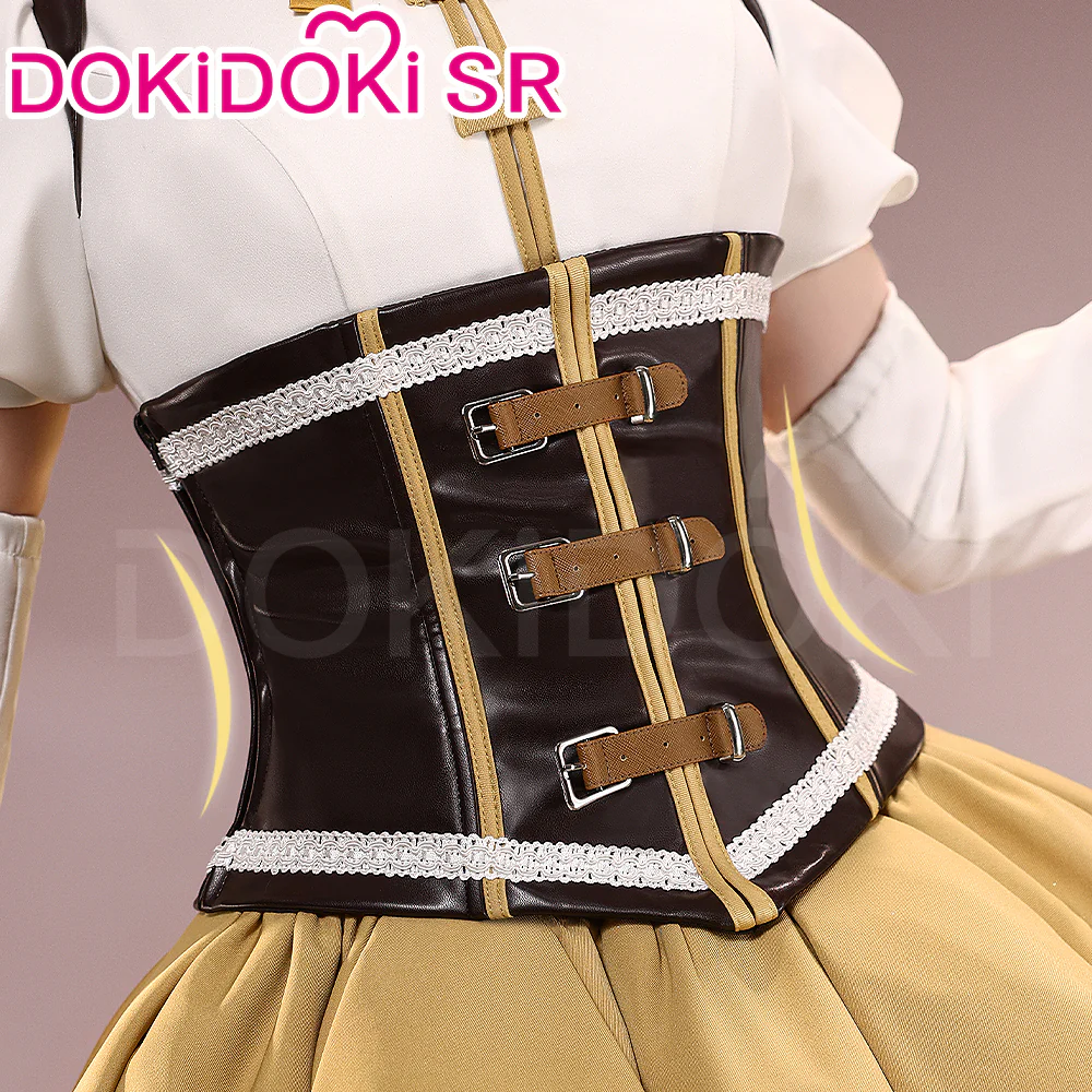 【Partially Ready For Ship】DokiDoki-SR Anime Cosplay Costume Tomooe Maamii Costume Battle Suit Yellow White - Image 3