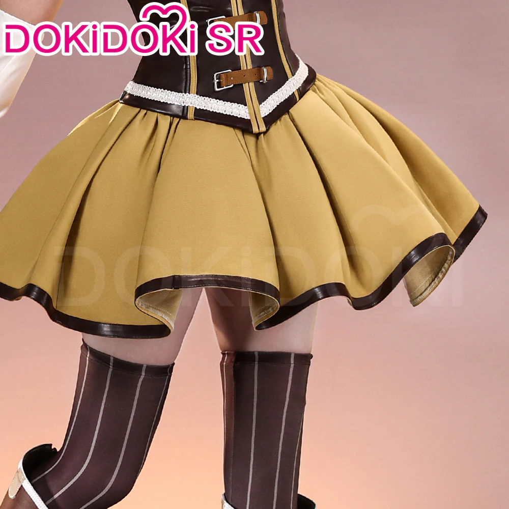 【Partially Ready For Ship】DokiDoki-SR Anime Cosplay Costume Tomooe Maamii Costume Battle Suit Yellow White - Image 4