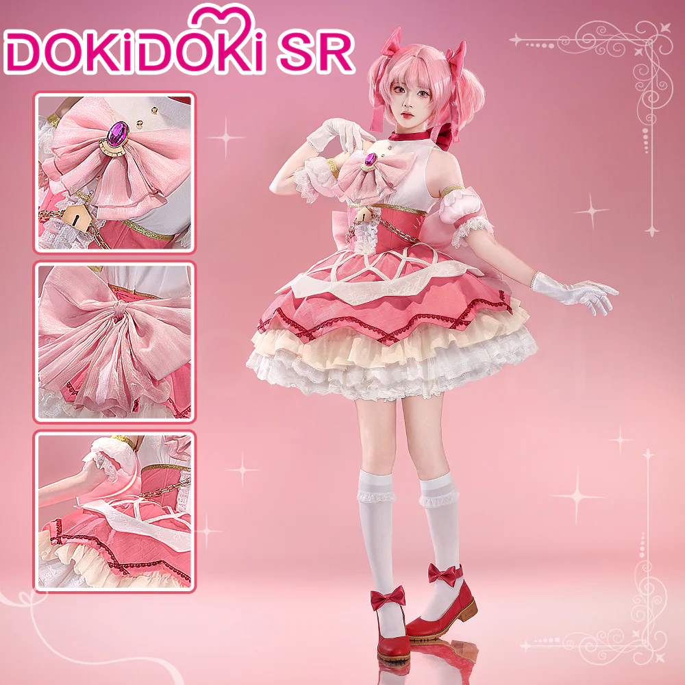 【Ready For Ship】DokiDoki-SR Anime Cosplay Pink Costume New Battle Suit Movie Version