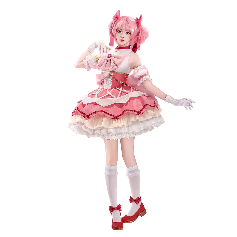 【Ready For Ship】DokiDoki-SR Anime Cosplay Pink Costume New Battle Suit Movie Version - Image 6