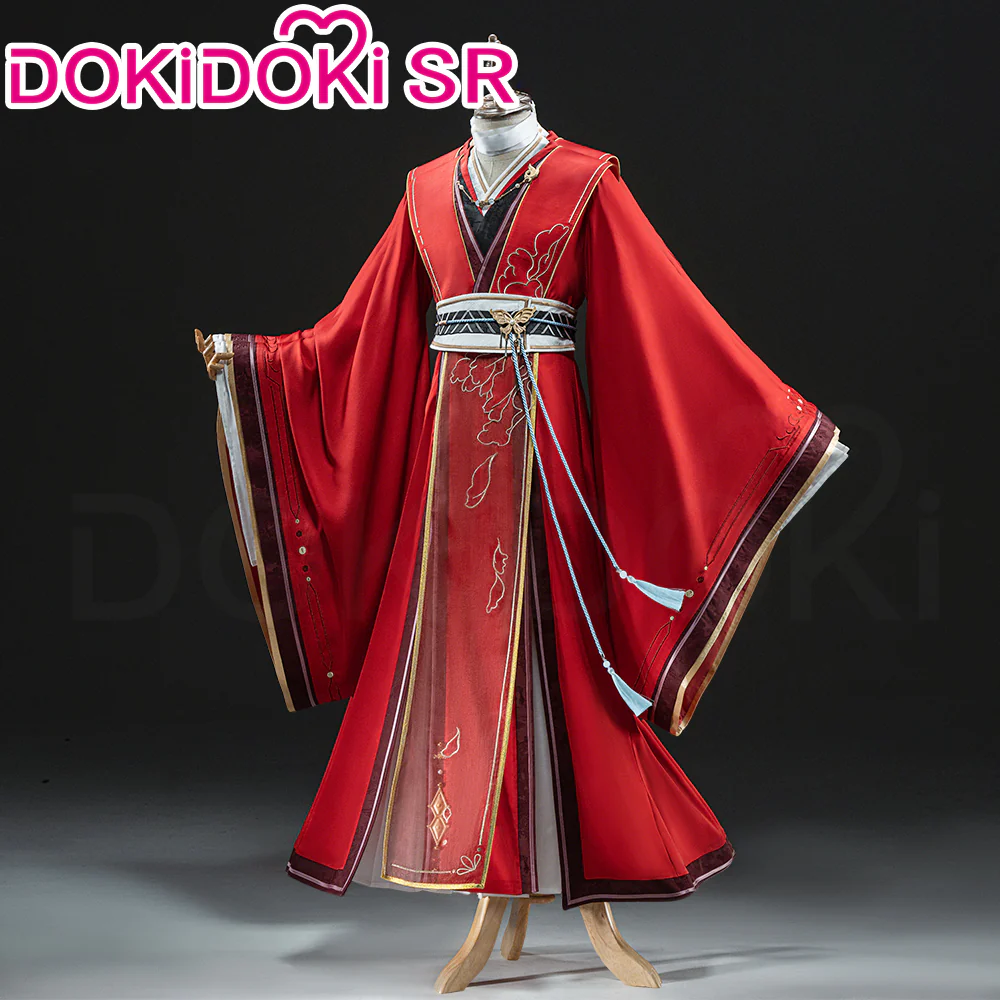 【Partially Ready For Ship】DokiDoki-SR Anime Heaven Official's Blessing Cosplay Xie Lian Tian Guan Ci Fu Red Dress Costume XieLian TGCF