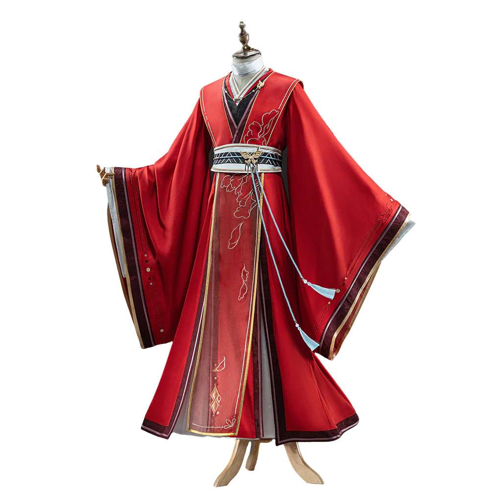 【Partially Ready For Ship】DokiDoki-SR Anime Heaven Official's Blessing Cosplay Xie Lian Tian Guan Ci Fu Red Dress Costume XieLian TGCF - Image 5