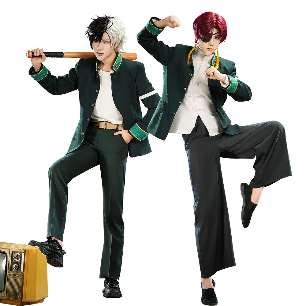 DokiDoki-SR Anime Wind Breaker Cosplay Haruka Sakura / Hayato Suo Costume School Uniform - Image 6