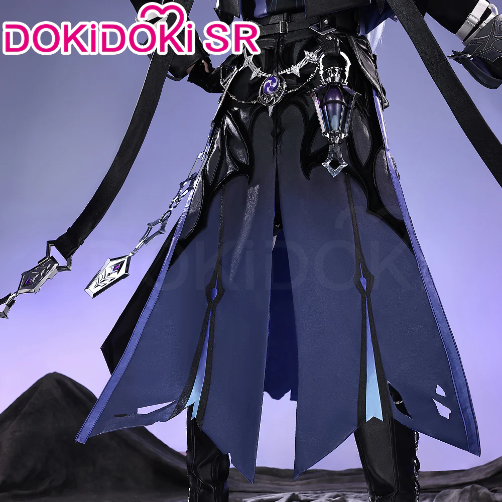 【Size S-3XL】DokiDoki-SR Game Genshin Impact Cosplay Flins Costume / Light Prop Song of the Welkin Moon Kyryll Chudomirovich Flins Nod-Krai - Image 2