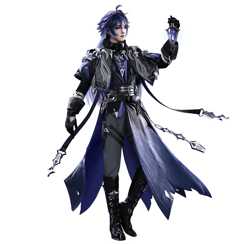【Size S-3XL】DokiDoki-SR Game Genshin Impact Cosplay Flins Costume / Light Prop Song of the Welkin Moon Kyryll Chudomirovich Flins Nod-Krai - Image 5