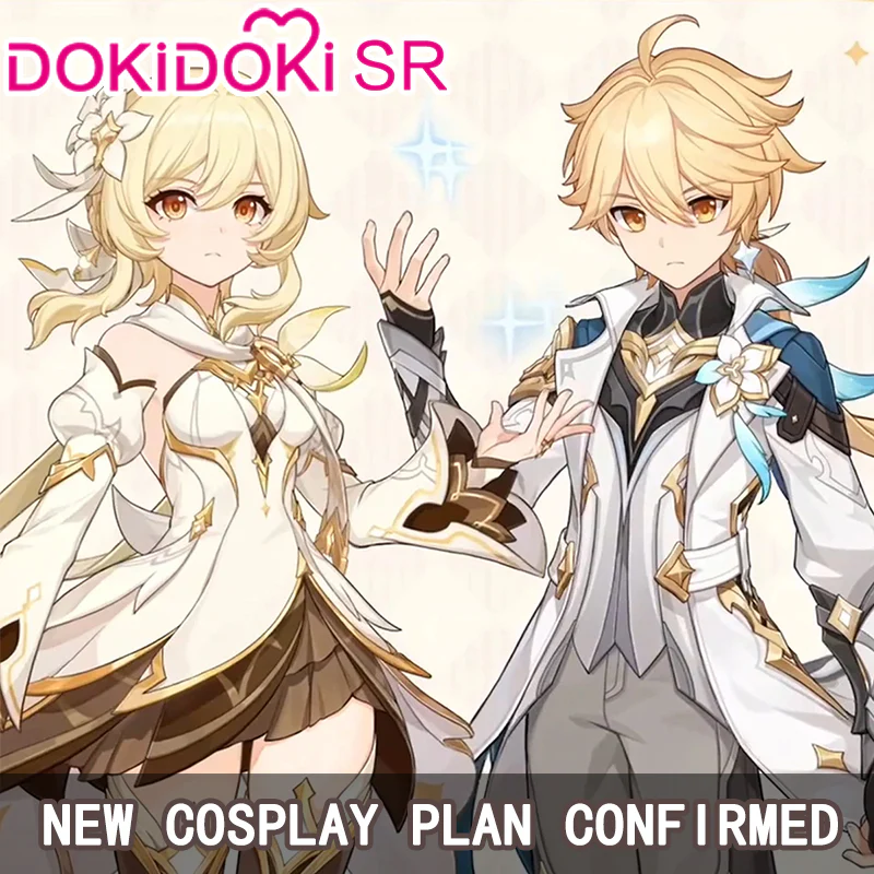 【Lumine Ver Confirmed】$5 Deposit =10% OFF Coupon DokiDoki-SR Game Genshin Impact Traveler Lumine / Traveler Sora Cosplay Costume As Heaven and Earth Are Made Anew Ying / Aether Kong - Image 2