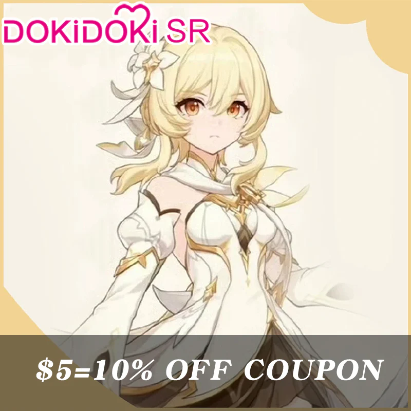 【Lumine Ver Confirmed】$5 Deposit =10% OFF Coupon DokiDoki-SR Game Genshin Impact Traveler Lumine / Traveler Sora Cosplay Costume As Heaven and Earth Are Made Anew Ying / Aether Kong - Image 7