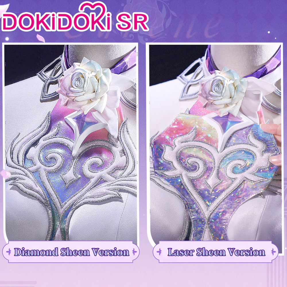 【Size S-2XL】DokiDoki-SR Game Honkai: Star Rail Cosplay Cyrene Diamond Sheen / Laser Sheen Costume Adult Cyrene - Image 2