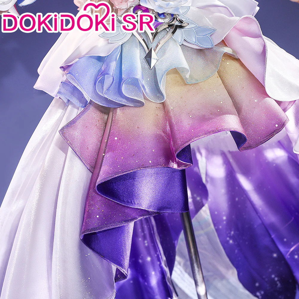 【Size S-2XL】DokiDoki-SR Game Honkai: Star Rail Cosplay Cyrene Diamond Sheen / Laser Sheen Costume Adult Cyrene - Image 5