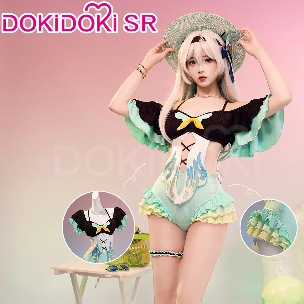 DokiDoki-SR Game Honkai: Star Rail Cosplay Kafka / Robin / Firefly Costume Swimsuit - Image 3