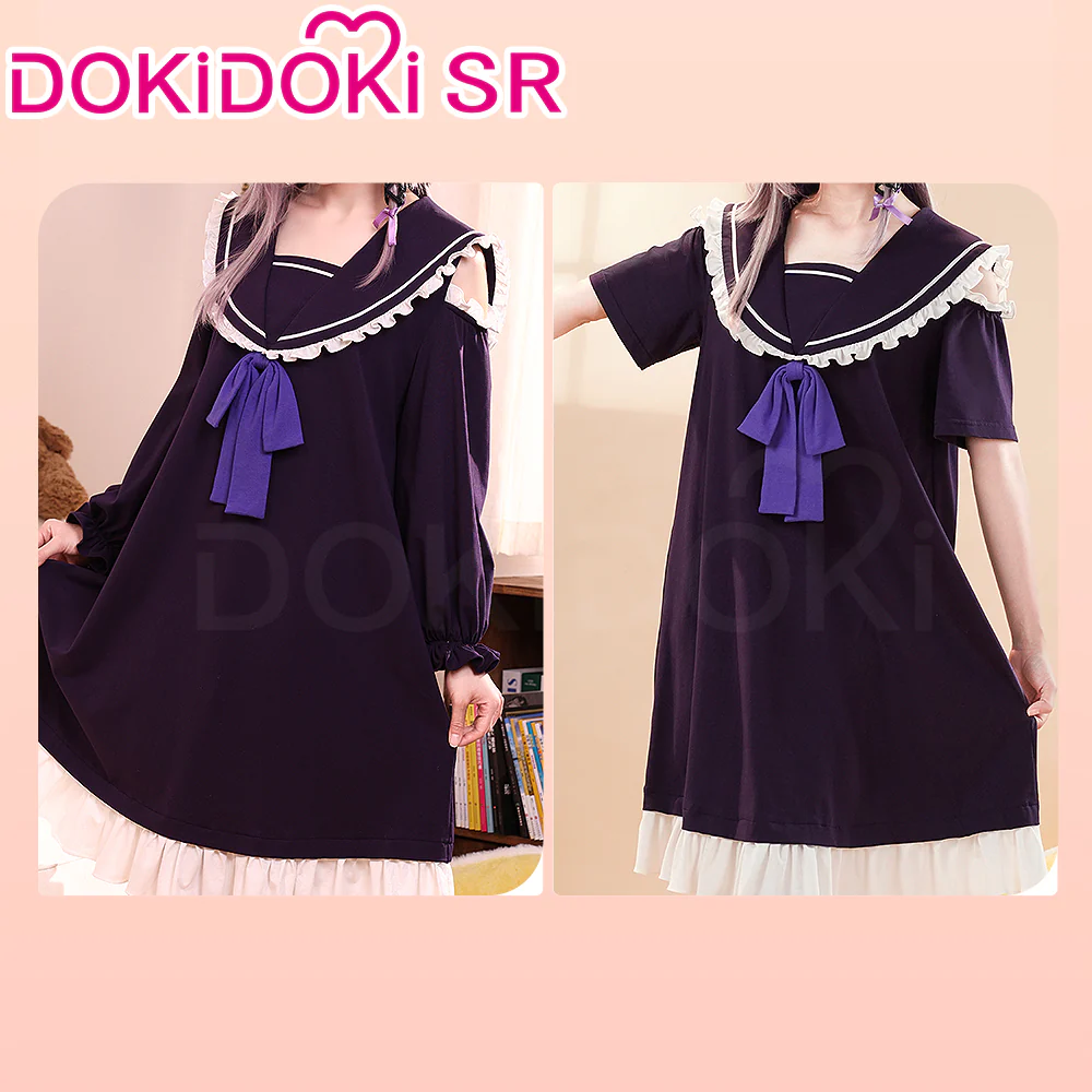 DokiDoki-SR Game Honkai: Star Rail Cosplay The Herta / Robin / Firefly Costume Sailor Collar Nightdress Pyjamas Sleepwear - Image 10