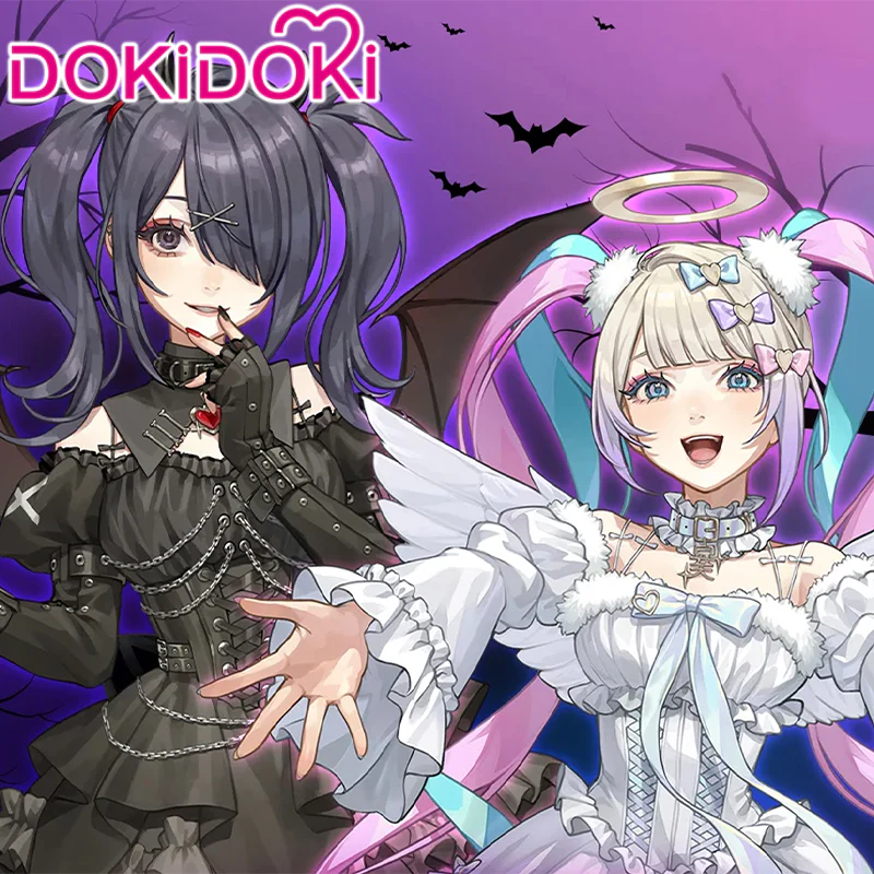 【KAngel Ver Confirmed】$5 Deposit = 10% off Coupon DokiDoki Game NEEDY GIRL OVERDOSE Cosplay Needy Streamer Overload Ame chan Cospaly Angel Devil Dress Costume Game KAngel amechan - Image 3