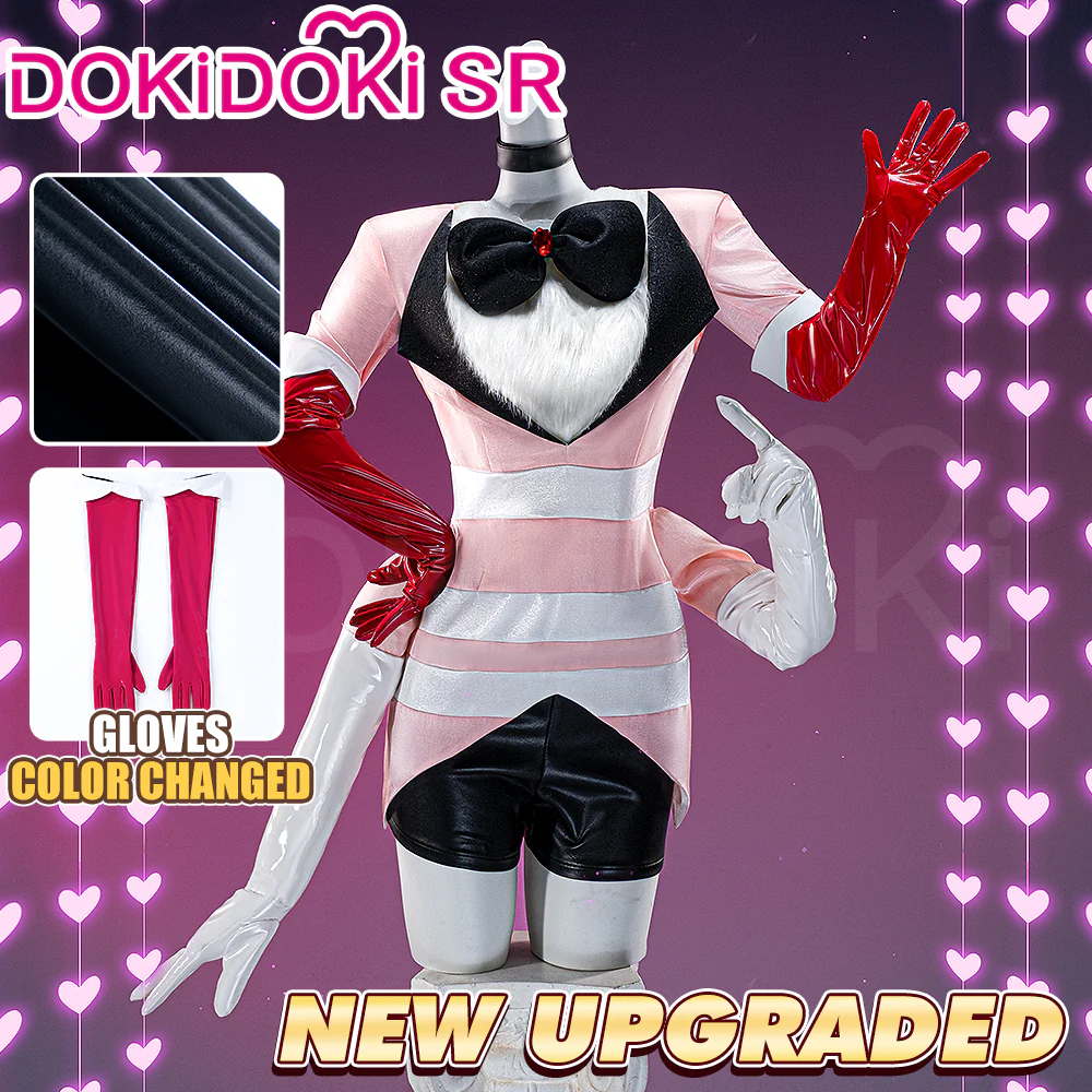 【Size S-3XL】DokiDoki-SR Anime Hell Hotel Cosplay Costume Pink White