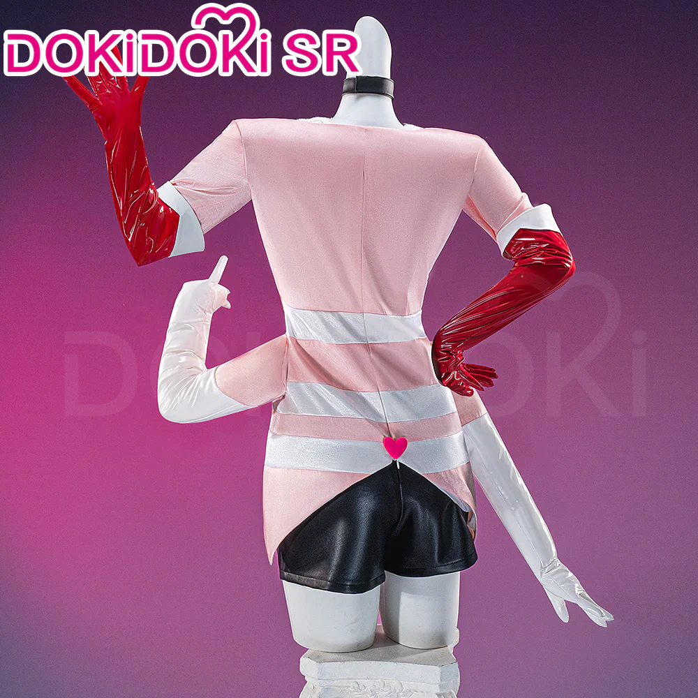 【Size S-3XL】DokiDoki-SR Anime Hell Hotel Cosplay Costume Pink White - Image 2