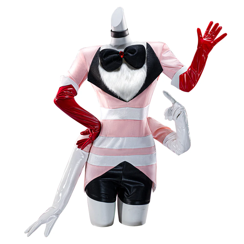 【Size S-3XL】DokiDoki-SR Anime Hell Hotel Cosplay Costume Pink White - Image 6