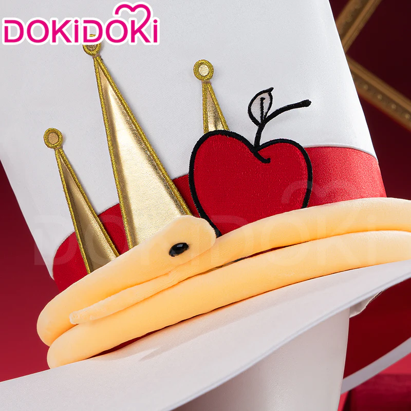 【 Hat Ready For Ship】【Size S-3XL】DokiDoki-SR Anime Hell Hotel Cosplay Costume / Hat White Suit White - Image 8