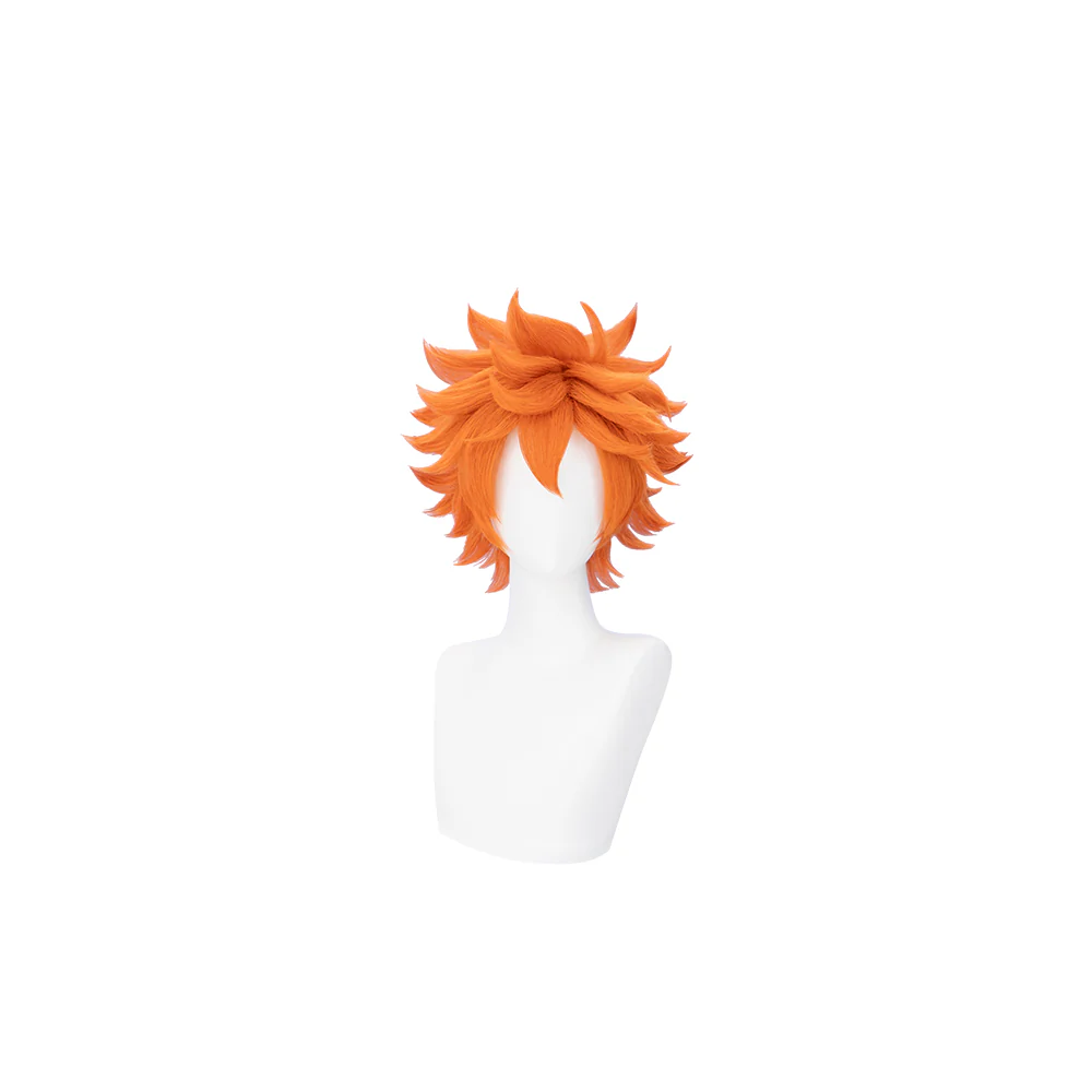 【Pre Crimped】DokiDoki Anime Cosaply Wig Orange Short - Image 5