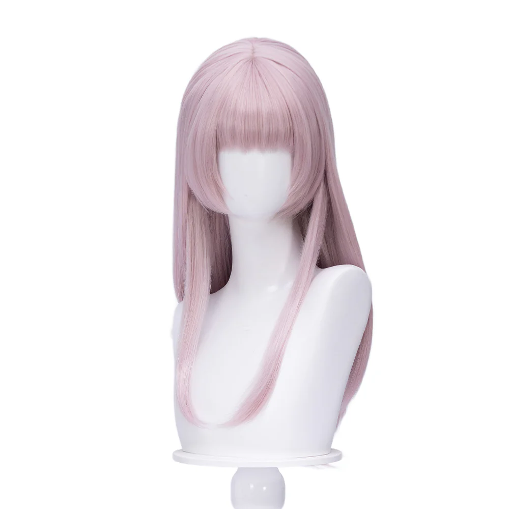 【Braid Ver Ready For Ship】DokiDoki Anime Yofukashi no Uta Cosplay Nanakusa Nazuna Wig Long Straight Pink Hair Braid - Image 11