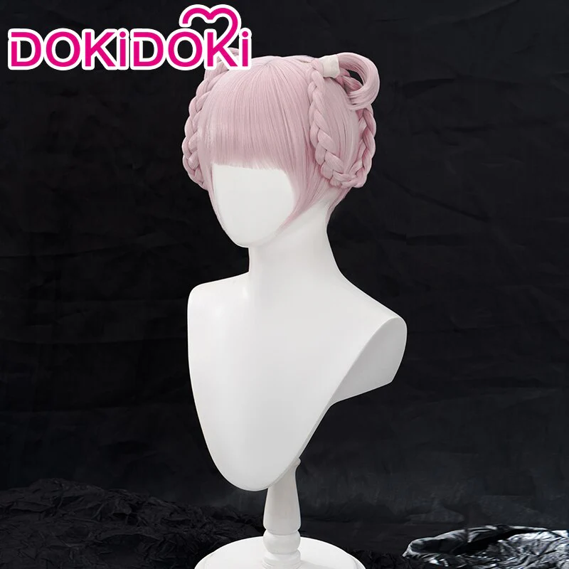 【Braid Ver Ready For Ship】DokiDoki Anime Yofukashi no Uta Cosplay Nanakusa Nazuna Wig Long Straight Pink Hair Braid - Image 3