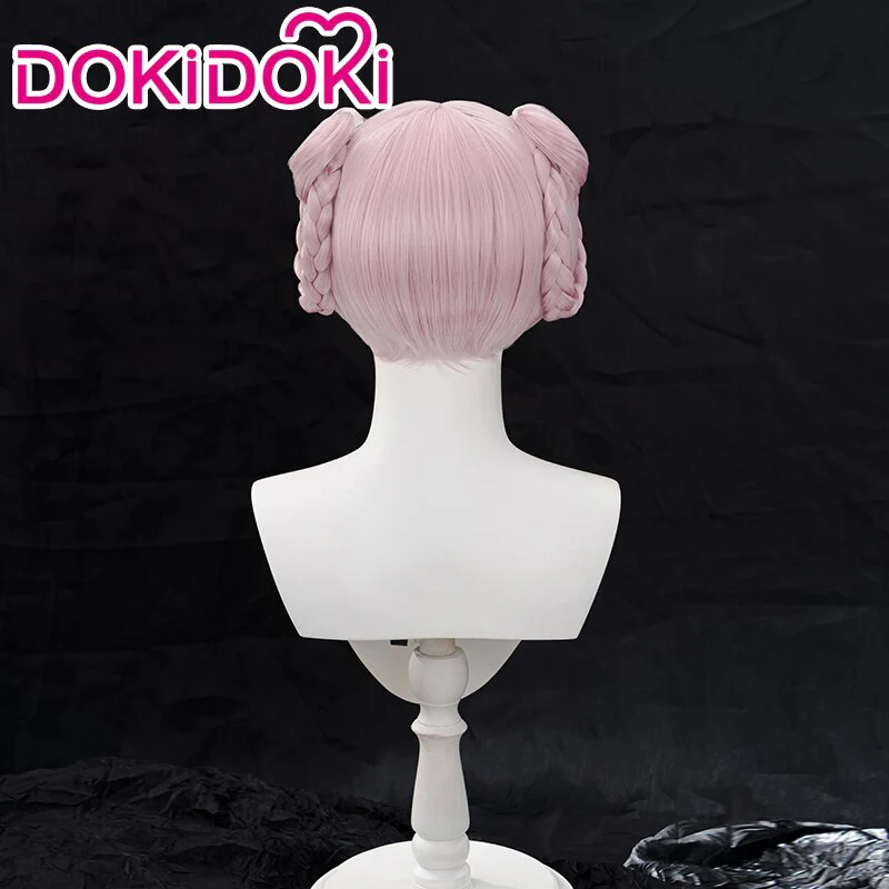 【Braid Ver Ready For Ship】DokiDoki Anime Yofukashi no Uta Cosplay Nanakusa Nazuna Wig Long Straight Pink Hair Braid - Image 4