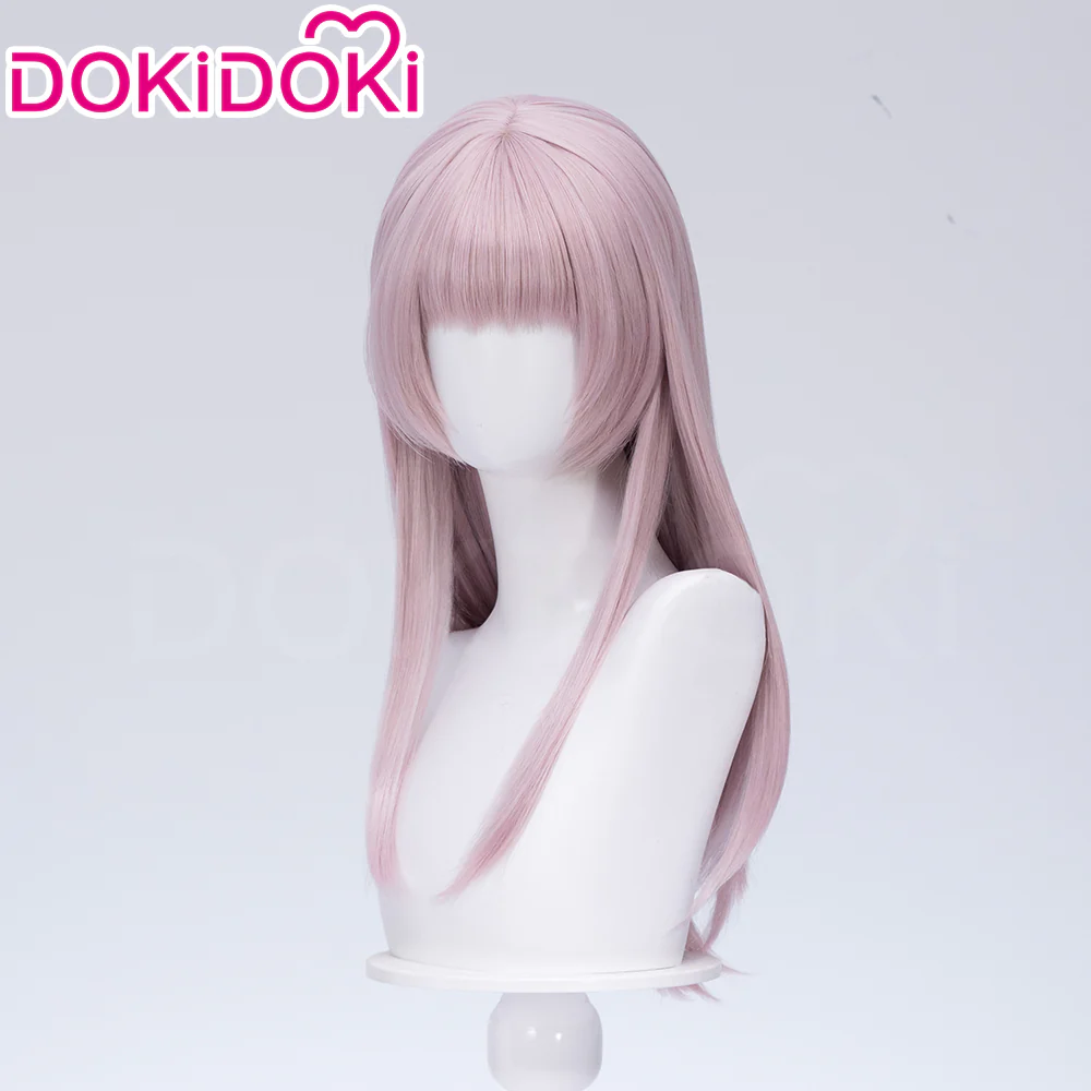 【Braid Ver Ready For Ship】DokiDoki Anime Yofukashi no Uta Cosplay Nanakusa Nazuna Wig Long Straight Pink Hair Braid - Image 8